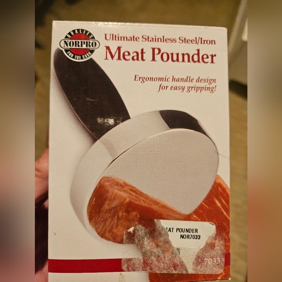 Norpro Ultimate Meat Pounder Stainless Steel - Picture 1 of 2